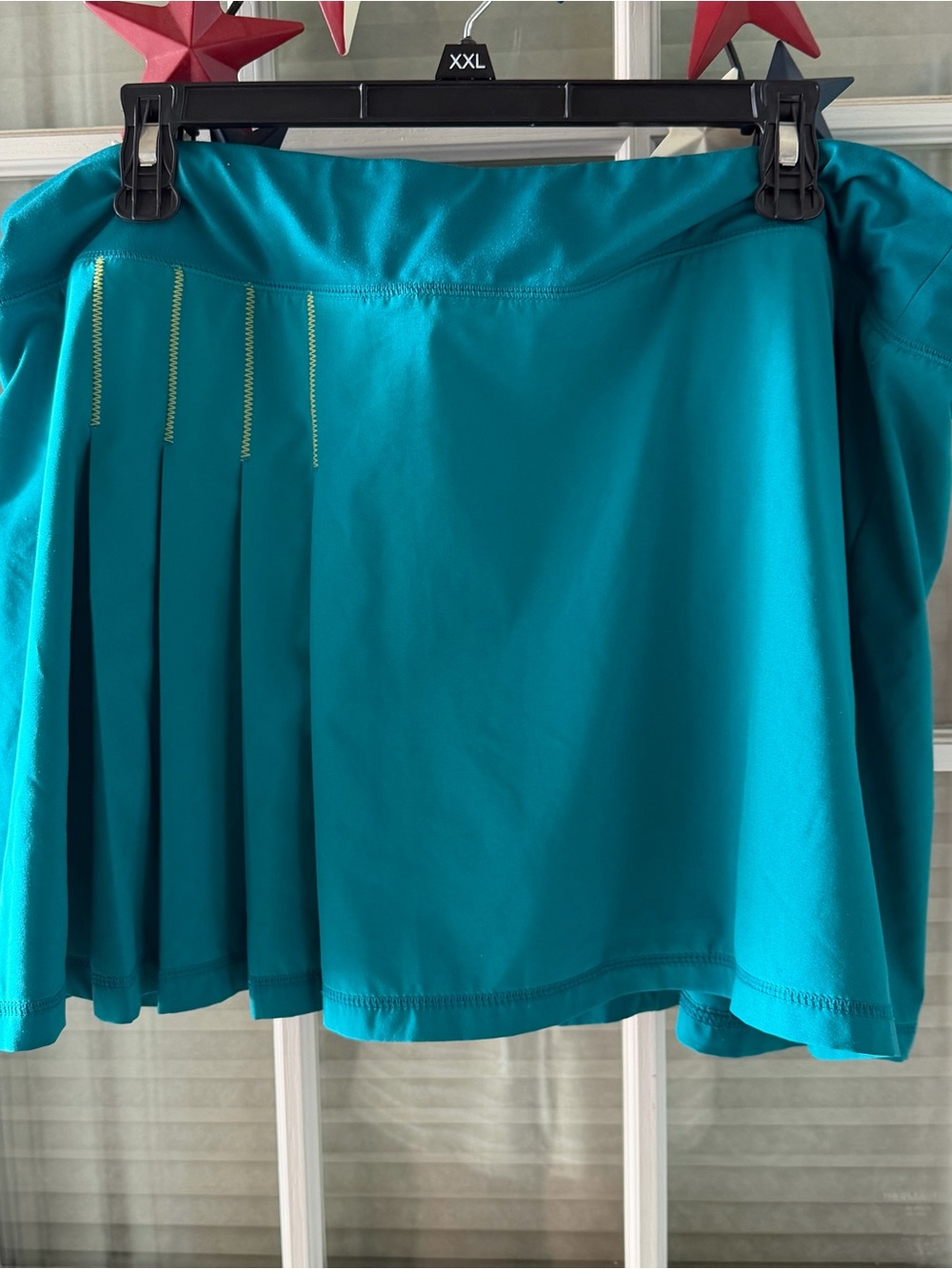 Teal Pleated Active Skirt - Women 1x